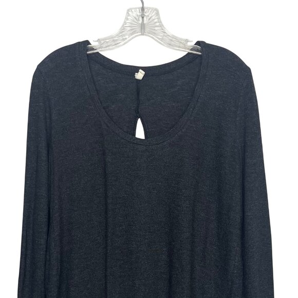 Lanston Womens Long Sleeve Sweater Open Back Gray Size Large - Picture 3 of 9